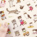 DIY PVC stickers for bedroom, cookhouse, bathroom decoration such as cat